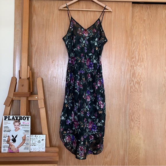 Moments vintage floral slip dress and robe! - Picture 2 of 10